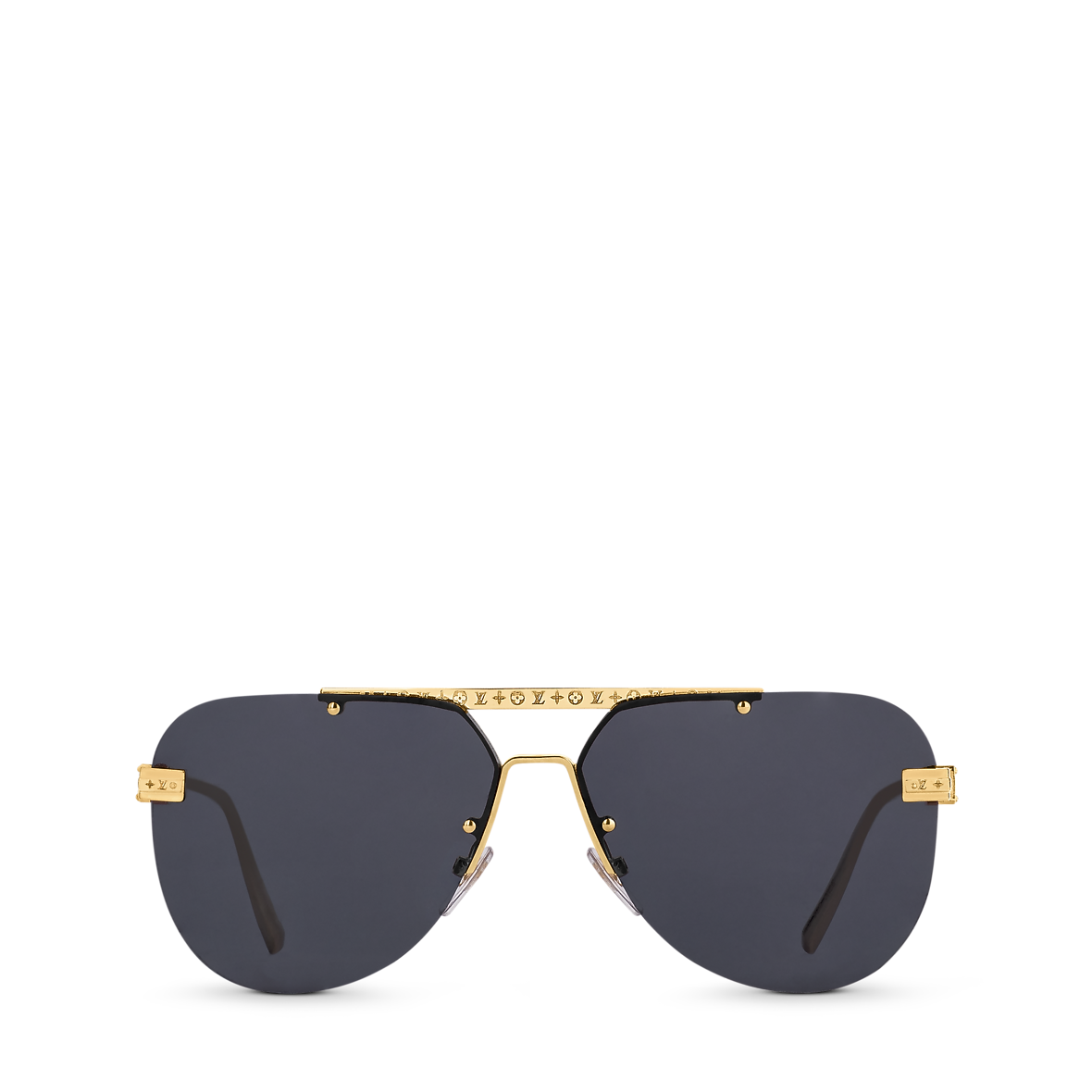 LV Ash Sunglasses Luxury S00 Gold LOUIS VUITTON